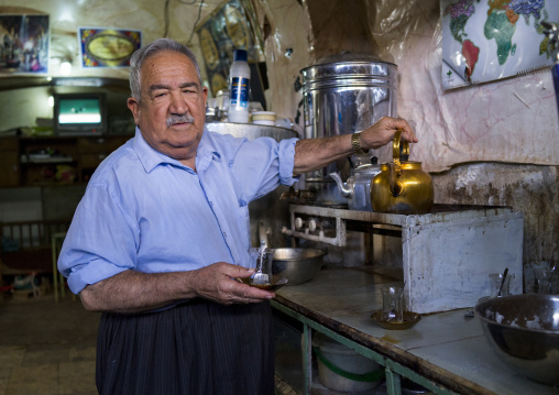 Man Making Tea, Koya, Kurdistan, Iraq