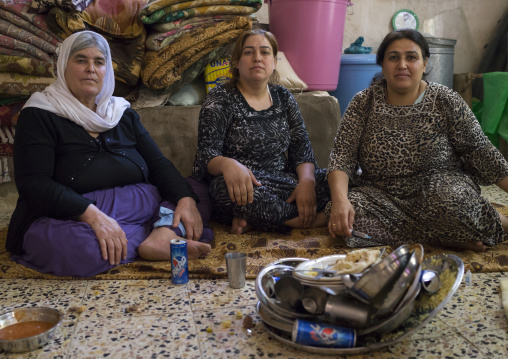 Yazidi Women In The Temple City Of Lalesh, Kurdistan, Iraq