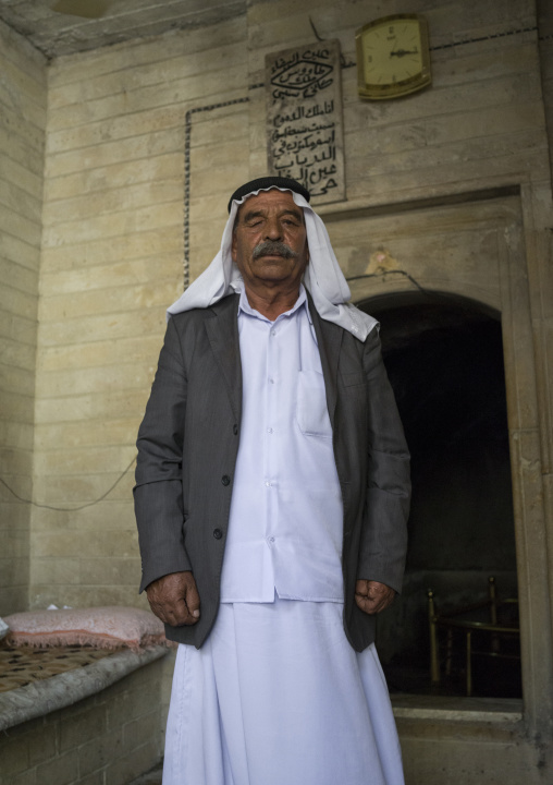 Yazidi Man Inside The Temple City Of Lalesh, Kurdistan, Iraq