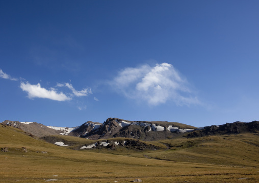 Mountains In Song Kol Lake Area, Kyrgyzstan