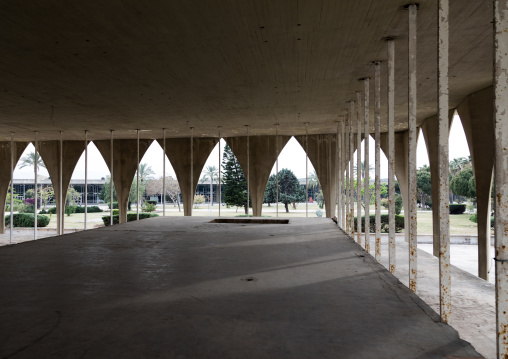 The lebanese pavillon at the Rachid Karami international exhibition center designed by brazilian architect Oscar Niemeyer, North Governorate, Tripoli, Lebanon