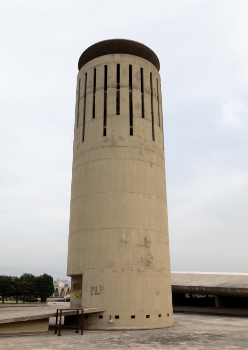 Water tower at the Rachid Karami international exhibition center designed by brazilian architect oscar niemeyer, North Governorate, Tripoli, Lebanon