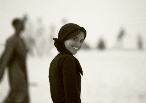 Smiling woman, Tripolitania, Ghadames, Libya