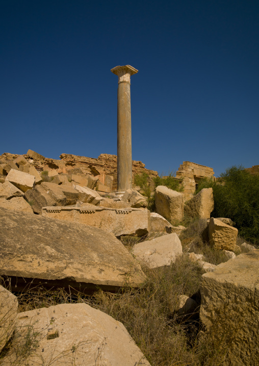 Antique ruins of leptis magna, Tripolitania, Khoms, Libya