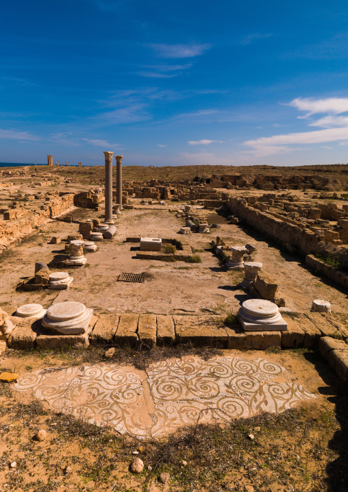 Ruins of a temple, Tripolitania, Sabratha, Libya