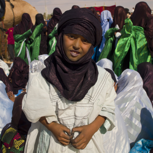 Tuareg boy in traditionnal clothing, Tripolitania, Ghadames, Libya