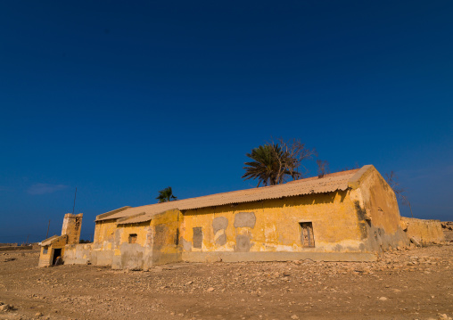 Old italian colonial building, Cyrenaica, Ptolemais, Libya