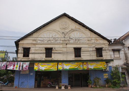 Old french colonial building, Pakse, Laos