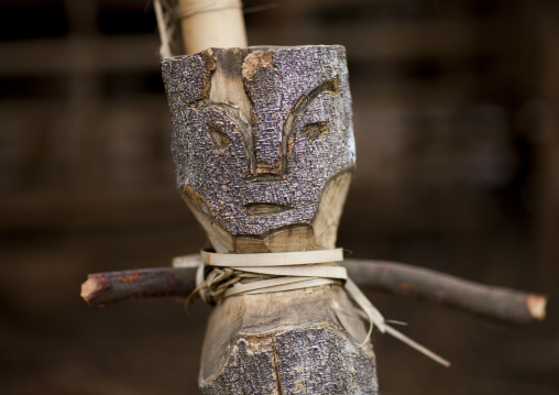 Alak tribe statue for wedding, Boloven, Laos