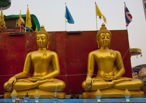 Buddha statues, Baci ceremony, Houei xay laos