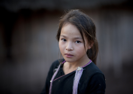 Lantaen minority girl, Nam deng, Laos