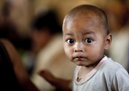 Akha minority baby, Ban ta mi, Laos