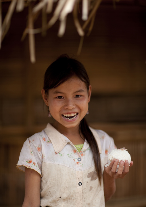 Hmong minority girl, Muang sing, Laos