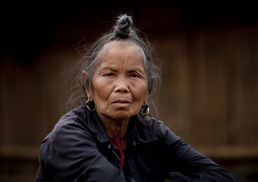 Hmong minority old woman, Muang sing, Laos