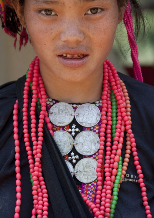 Akha pala minority woman, Luang prabang, Laos