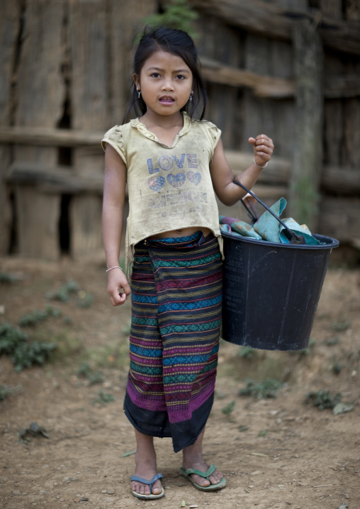 Hmong minority girl, Luang prabang, Laos