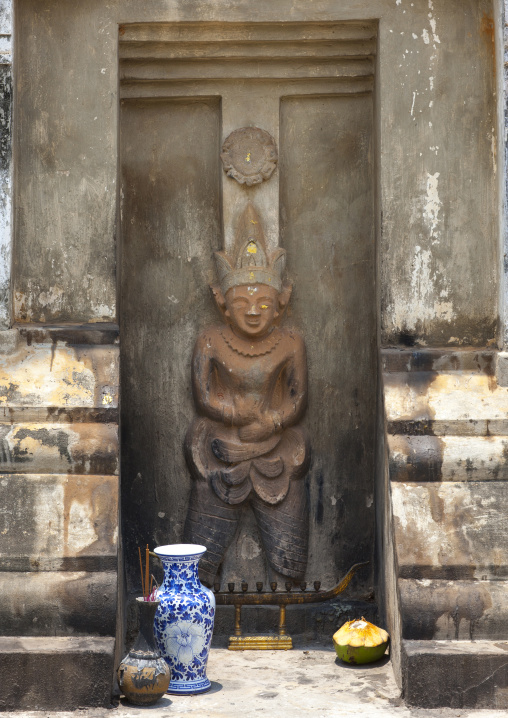 Statue in hang temple, Savannakhet, Laos