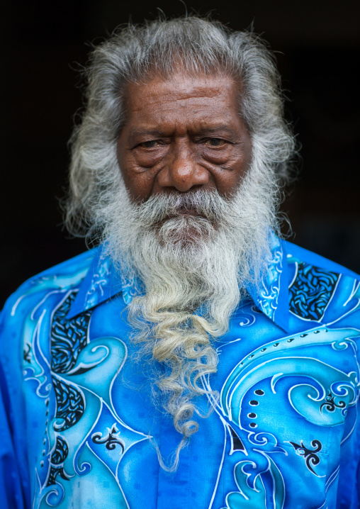 Portrait Of A Guru In Batu Caves During Annual Thaipusam Religious Festival, Southeast Asia, Kuala Lumpur, Malaysia