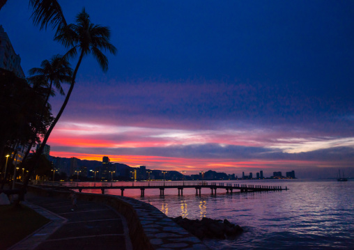 View Of The City At Sunset, Penang Island, George Town, Malaysia