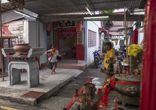 Malaysian Shaman With A Whip, George Town, Penang, Malaysia