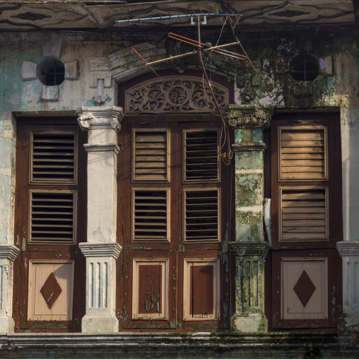 Old Colonial Window, George Town, Penang, Malaysia
