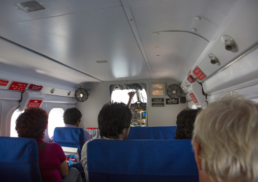 Inside Maldivian Air Taxi Seaplane, Baa Atoll, Maldives