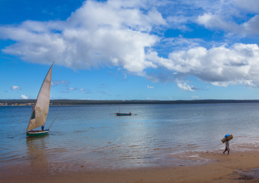 Dhow In The Bay, Inhambane, Inhambane Province, Mozambique