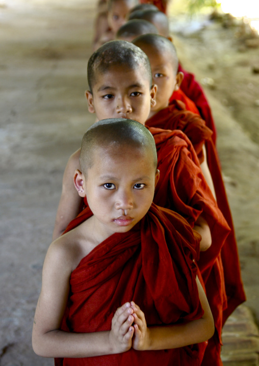 Novice Buddhist Monks, Rangoon, Myanmar