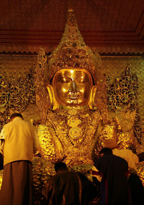Golden Buddha In Kyauktawgyi Paya, Mandalay, Myanmar
