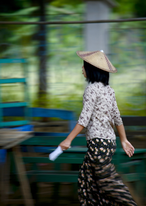 Woman With Asian Hat, Innwa, Myanmar