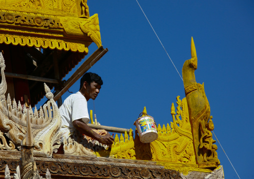 Temple Renovation In Bagan, Myanmar