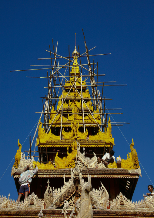 Temple Renovation In Bagan, Myanmar
