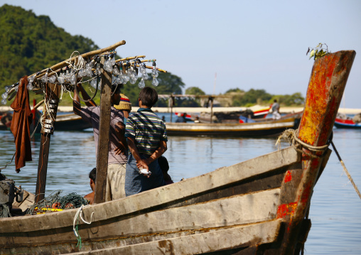 Ngapali Fishermen Boat, Myanmar