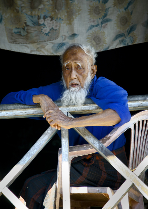 Old Man In Ngapali, Myanmar