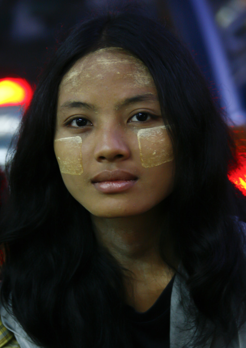 Woman With Thanaka, Rangoon, Myanmar