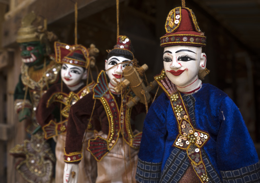 Puppets In A Shop, Bagan, Myanmar