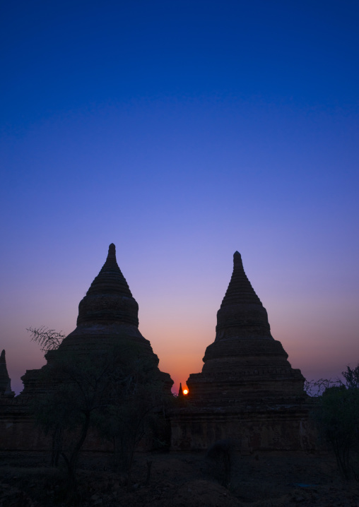 Old Temple At Sunset, Bagan, Myanmar