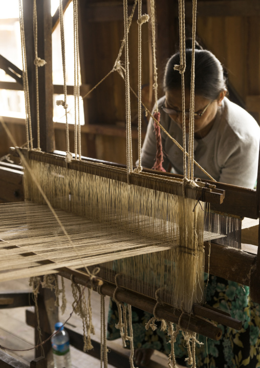 Silk Weaving Workshop, Inle Lake, Myanmar