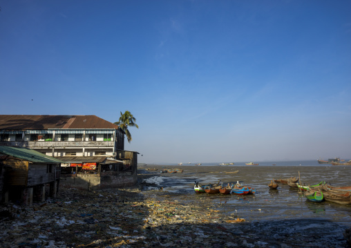 The Harbour At The Mouth Of Kaladan River, Sittwe, Myanmar