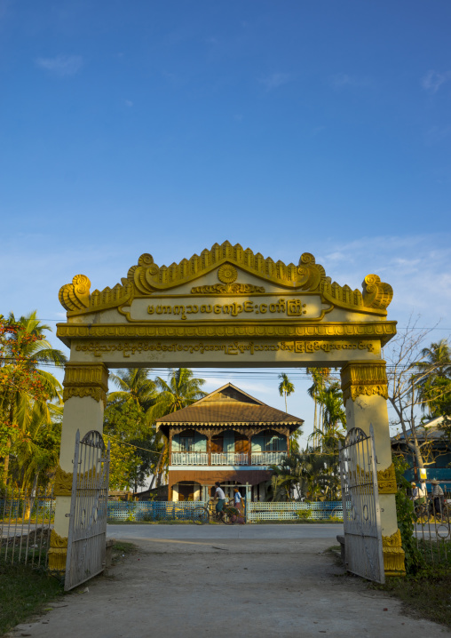 Monastery Entrance, Sittwe, Myanmar