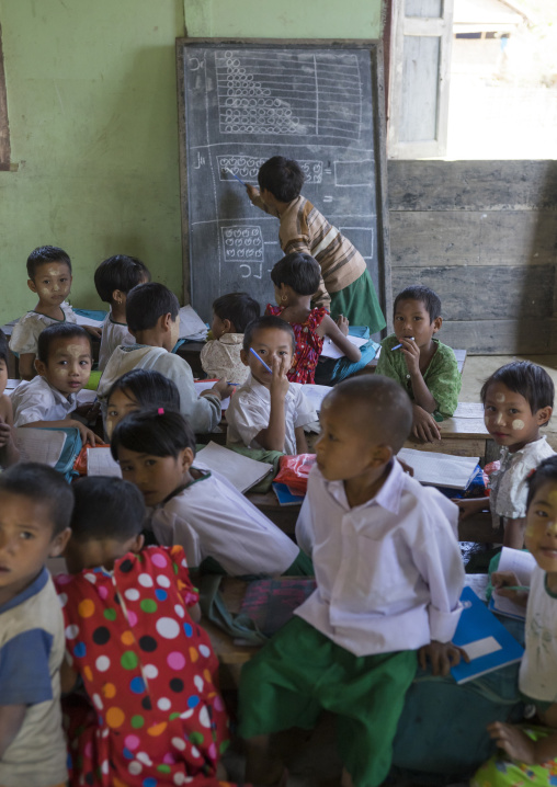 Children At School, Mrauk U, Myanmar