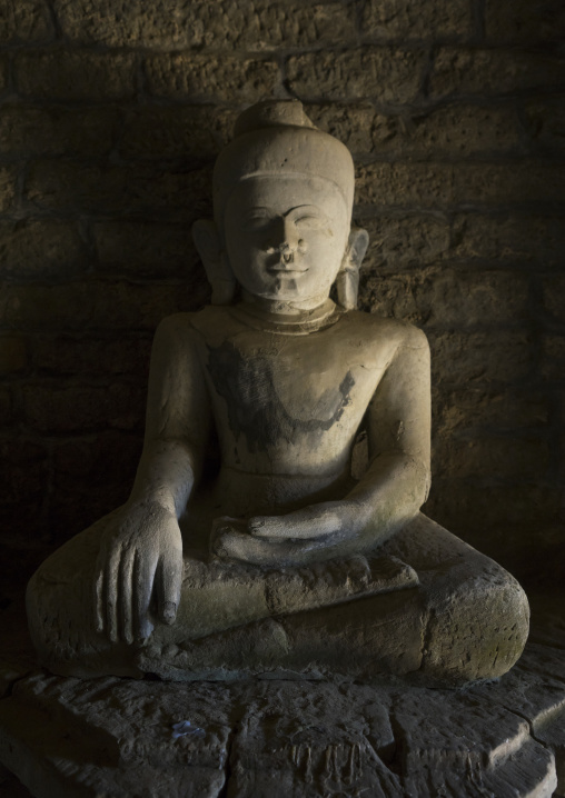 Buddha Statue In Kothaung Temple, Mrauk U, Myanmar