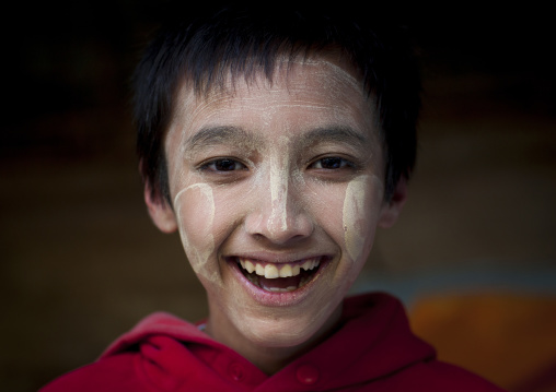 Young Burmese Boy Smiling, Sittwe, Myanmar