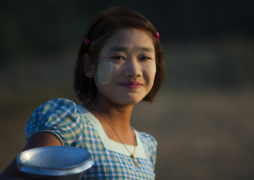 Smiling Burmese Girl, Mrauk U, Myanmar