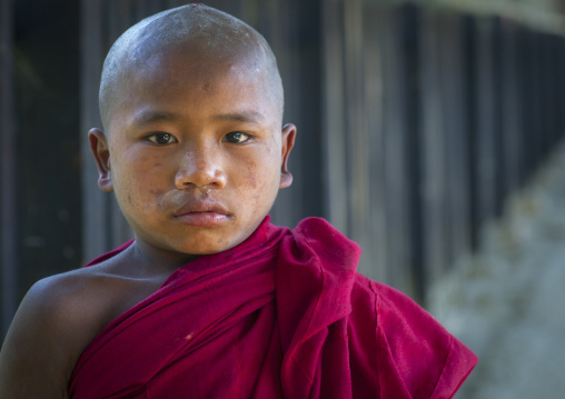 Novice Monk In A Monastery, Mindat, Myanmar