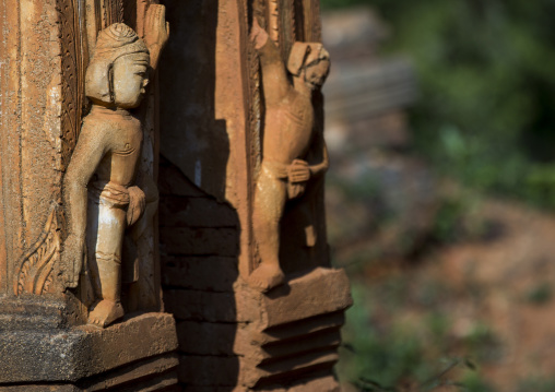 Statues In Shwe Inn Thein Paya Temple, Inle Lake, Myanmar