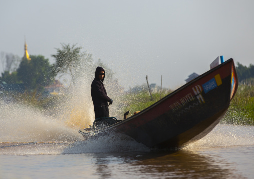 Long Tail Boat, Inle Lake, Myanmar