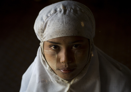 Rohingya Woman With A Muslim Veil, Thandwe, Myanmar