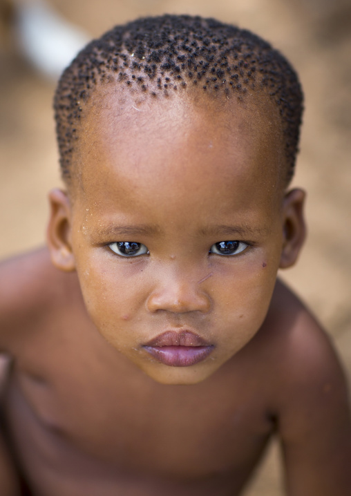 Bushman Baby Boy, Tsumkwe, Namibia