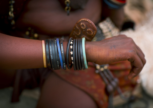 Himba Woman Bracelets, Epupa, Namibia